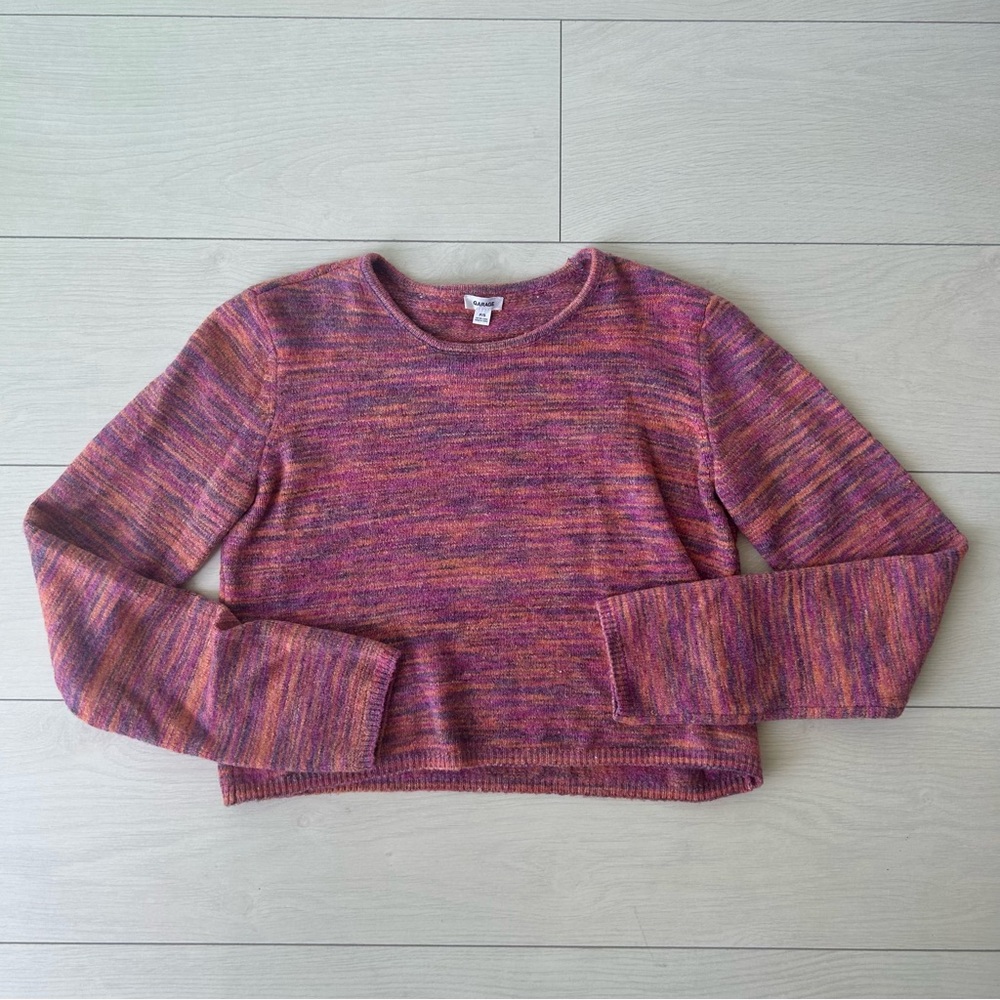 Garage Pink Crop Sweater